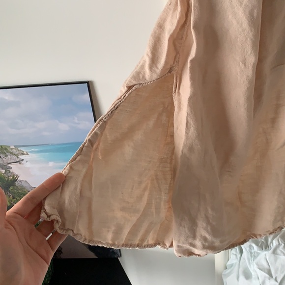 SOLD DO NOT BUY Dusty Rose linen tunic dress - Picture 5 of 5